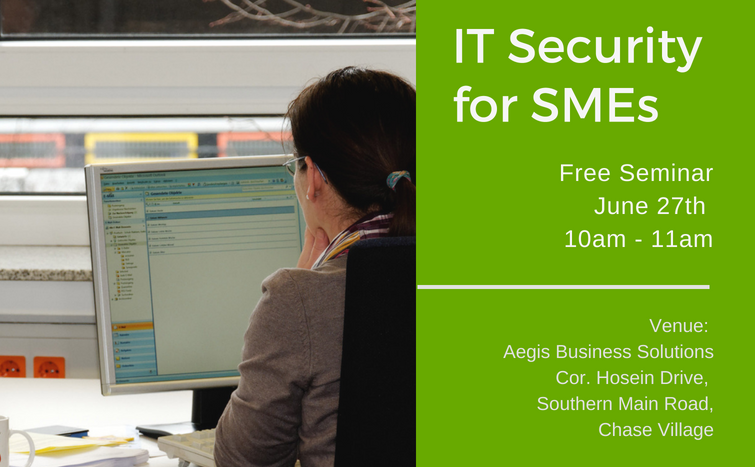 IT Security & Data Protection for SMEs event, June 27, CRS Biz Seminar